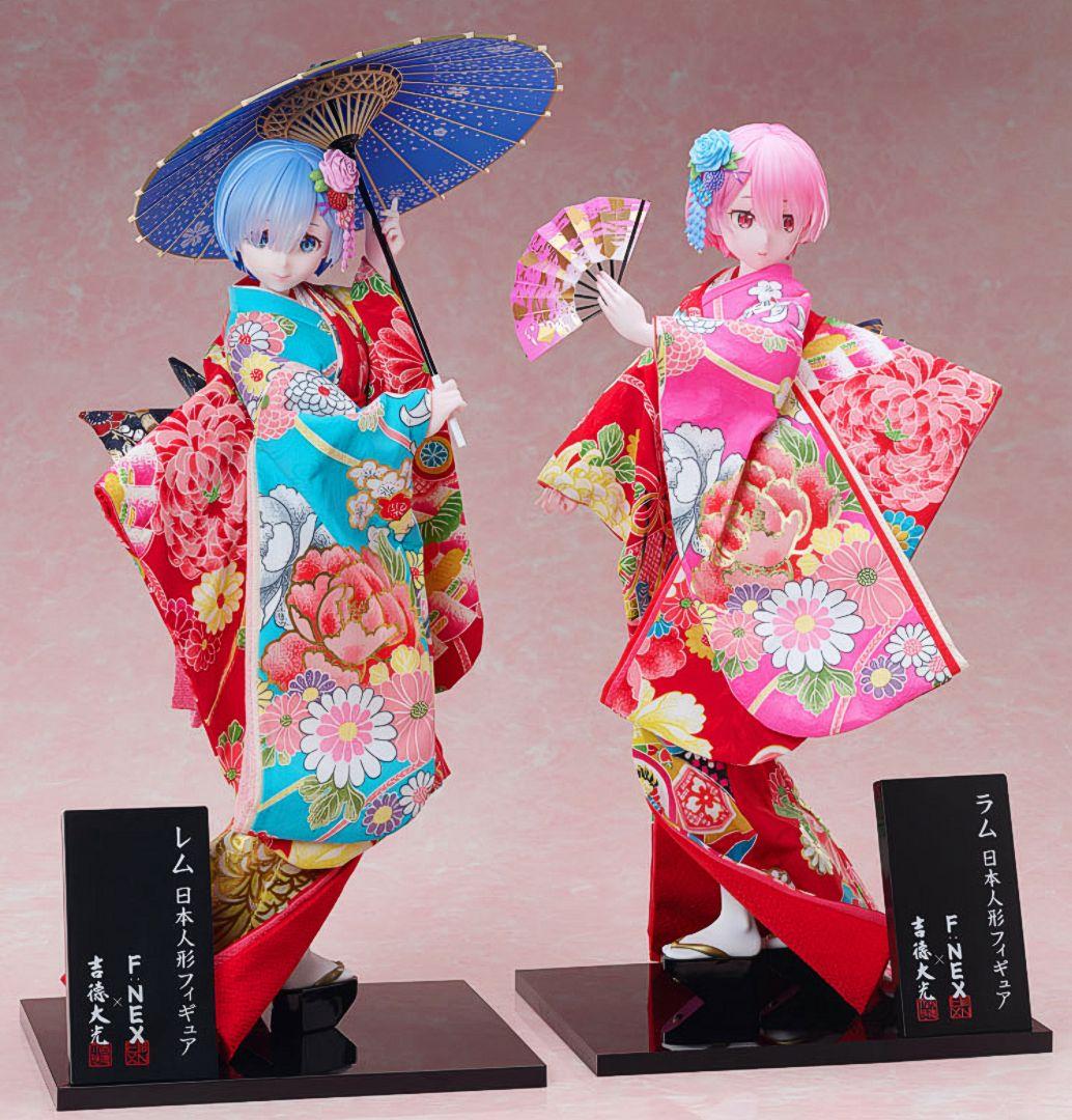 リゼロ 吉徳×F:NEX レム ラム 日本人形 1/4 スケールフィギュア 限定