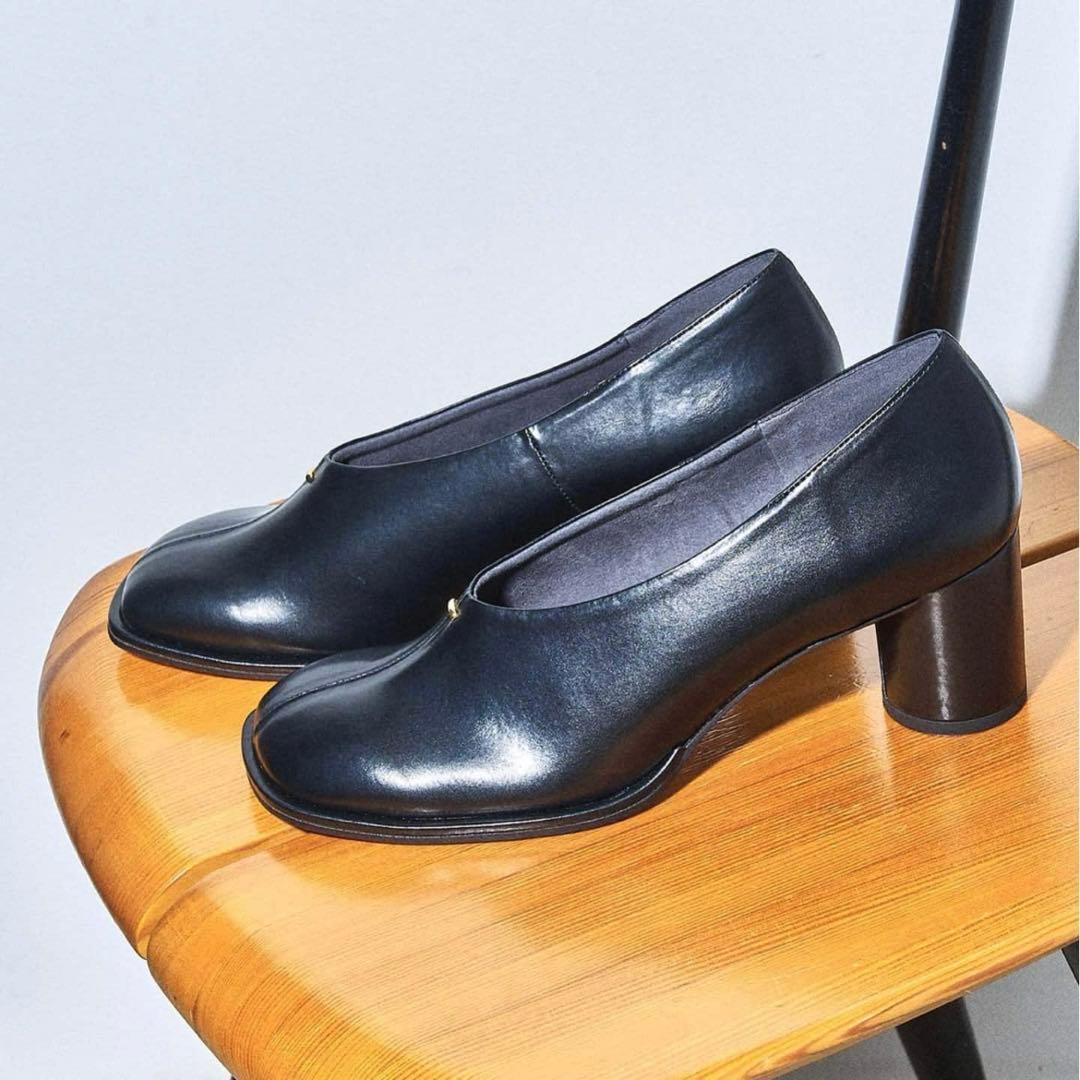 【未使用】LE TALON パンプス　25cm LE TALON（ル タロン） パンプス 「追加」3cmVカットメタルパンプス