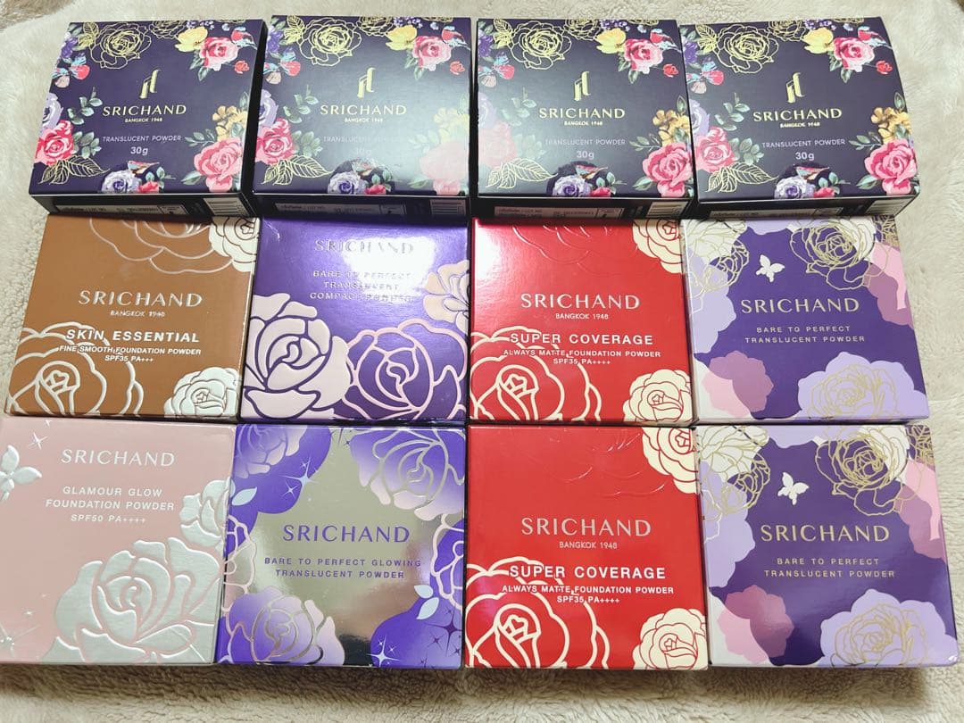 未使用シーチャンSRICHAND フェイスパウダー ファンデーション12個セット