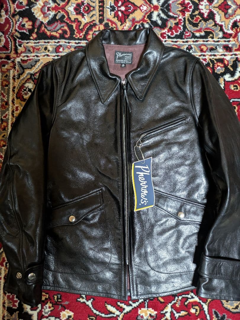 teamsniff89 sugi専用 フェローズ SJ88 ホースハイド レザー Pherrow's（フェローズ） レザージャケット PHERROW'S SJ88 HORSEHIDE