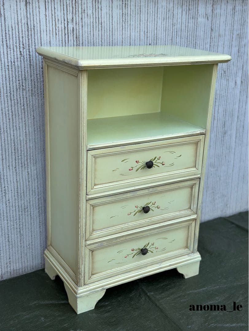 【チェスト】木製　トールペイント　シャビーシック　3段収納　花台　アンティーク◎ 楽天市場】【送料無料 完成品】シャビーシック 木製 チェスト ホワイト