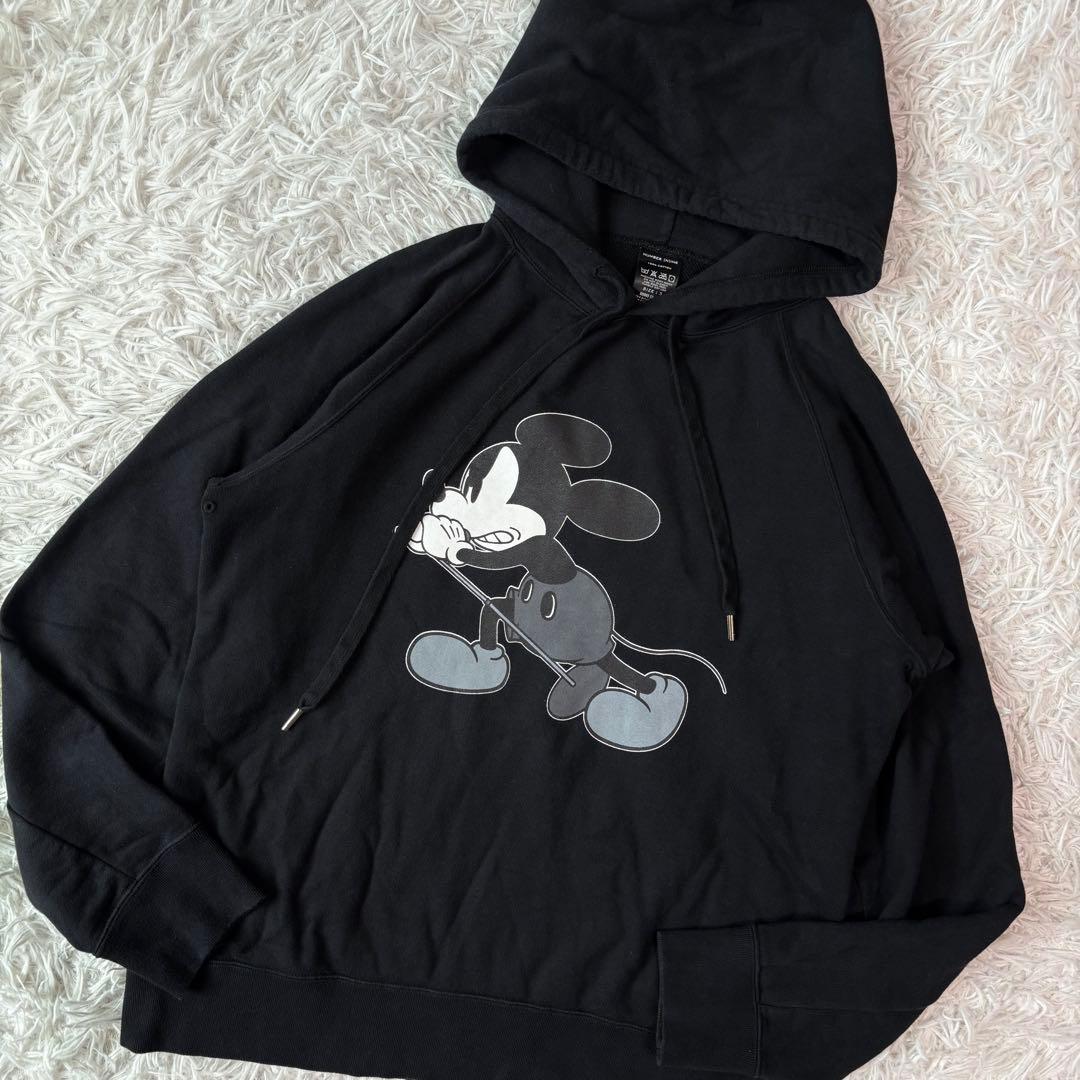 ✨希少/極美品/L✨ナンバーナイン×ディズニー パーカー ミッキー 宮下期 黒