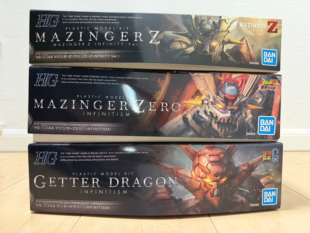 特限〜P還元中 HGマジンガー、ゲッタープラモ3体セット - メルカリ