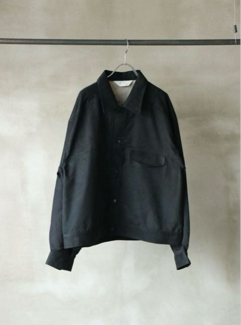 ジャケット・アウター Ancellm -VEGAN SUEDE WORK SHIRT BLOUSON