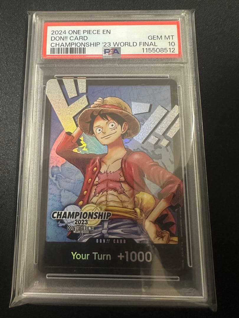 【PSA10】ワンピースカード　ルフィ　ドンカード　英語版