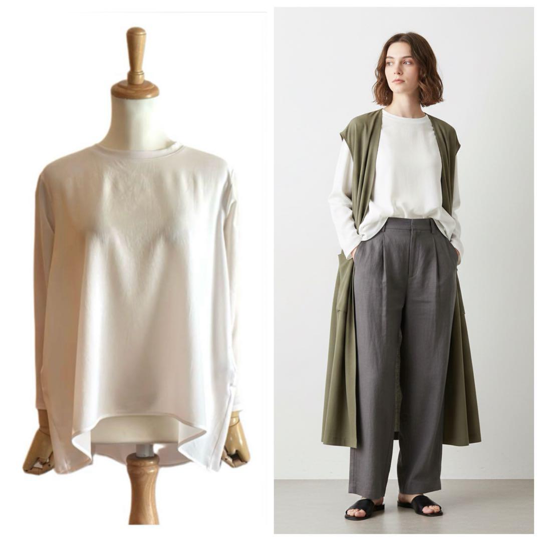 BEARDSLEY】 後ろドレープTブラウス ホワイト サイズ0 - メルカリ