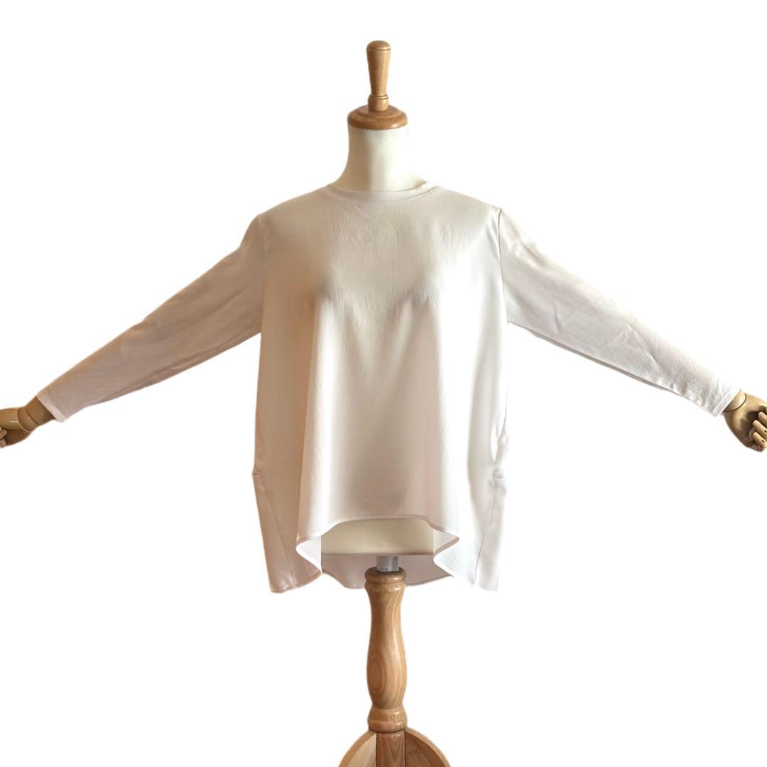 BEARDSLEY】 後ろドレープTブラウス ホワイト サイズ0 - メルカリ