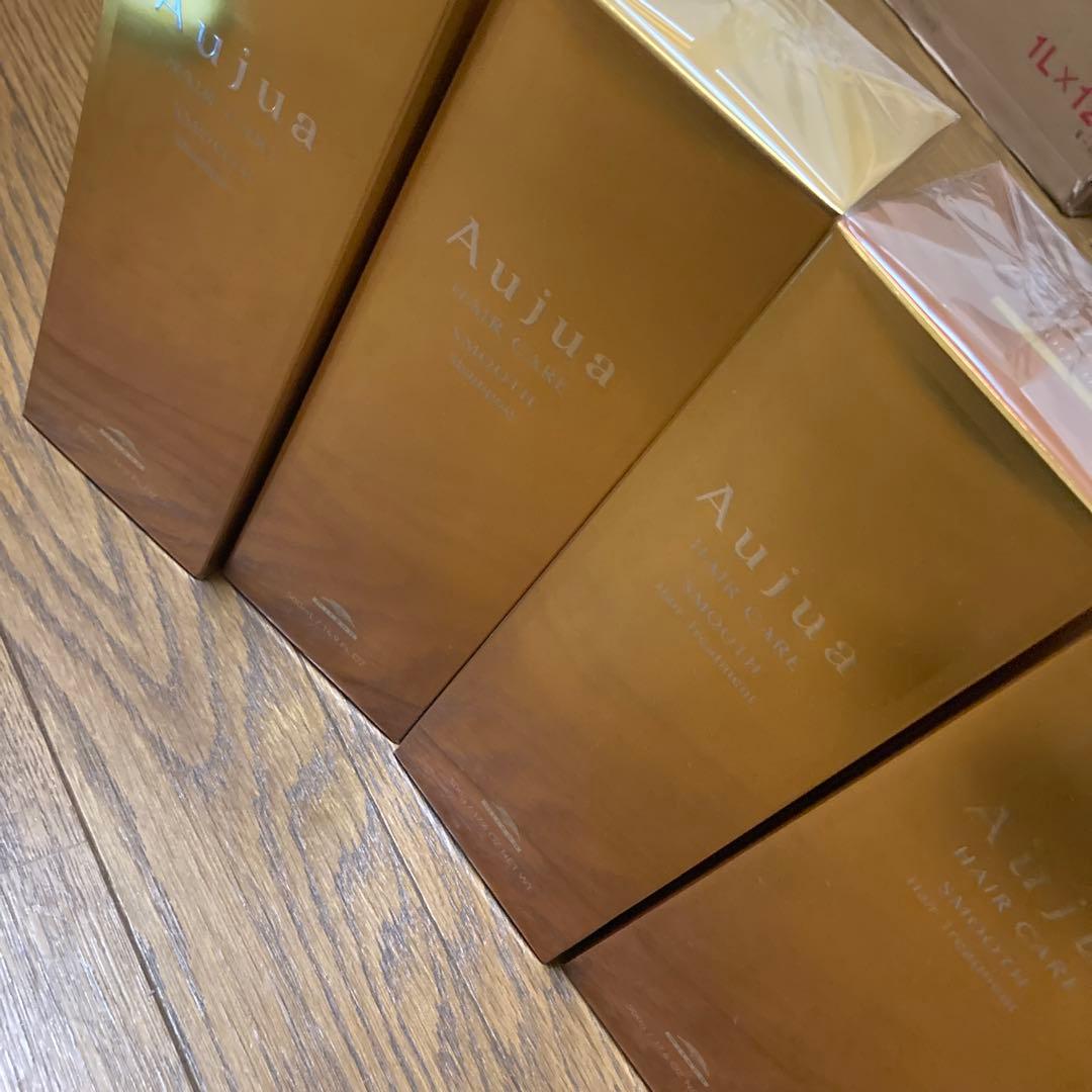 Aujua スムース500ml シャンプー2本トリートメント2本のセットです セット品】ミルボン オージュア スムース シャンプー & ヘア