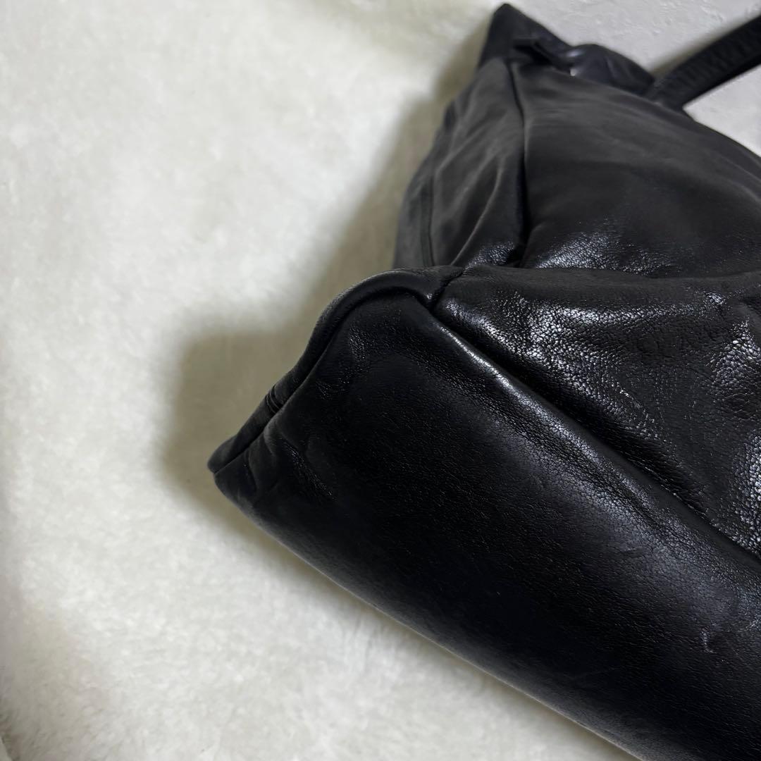 希少 ディーゼル トートバッグ 肩掛け A4 大容量 オールレザー 黒 y2k