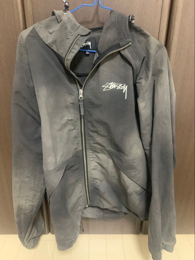 Stussy グレー シェルジャケット
