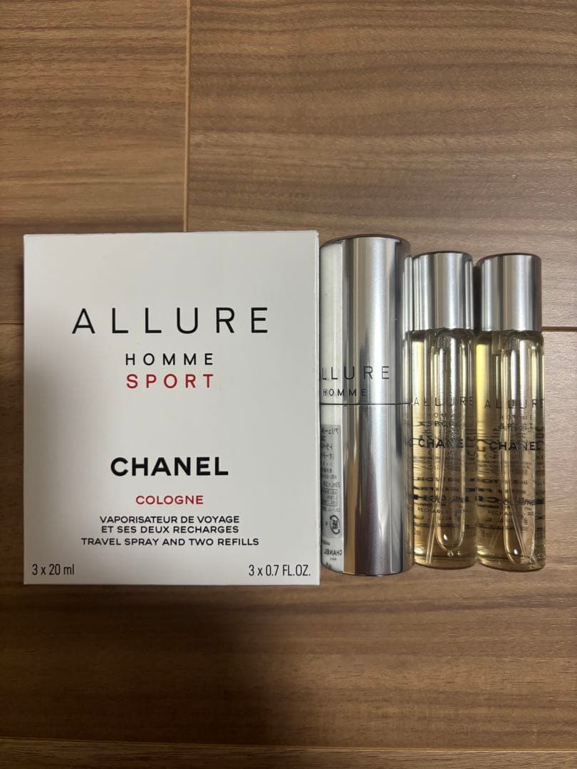 【CHANEL】アリュール オム スポーツ コロン トラベルスプレー20ml×3
