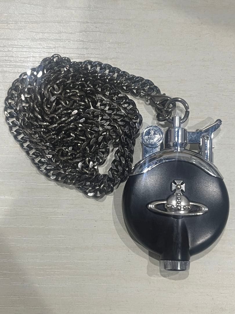 Vivienne Westwood メタルオーブチェーン オイルライター 黒