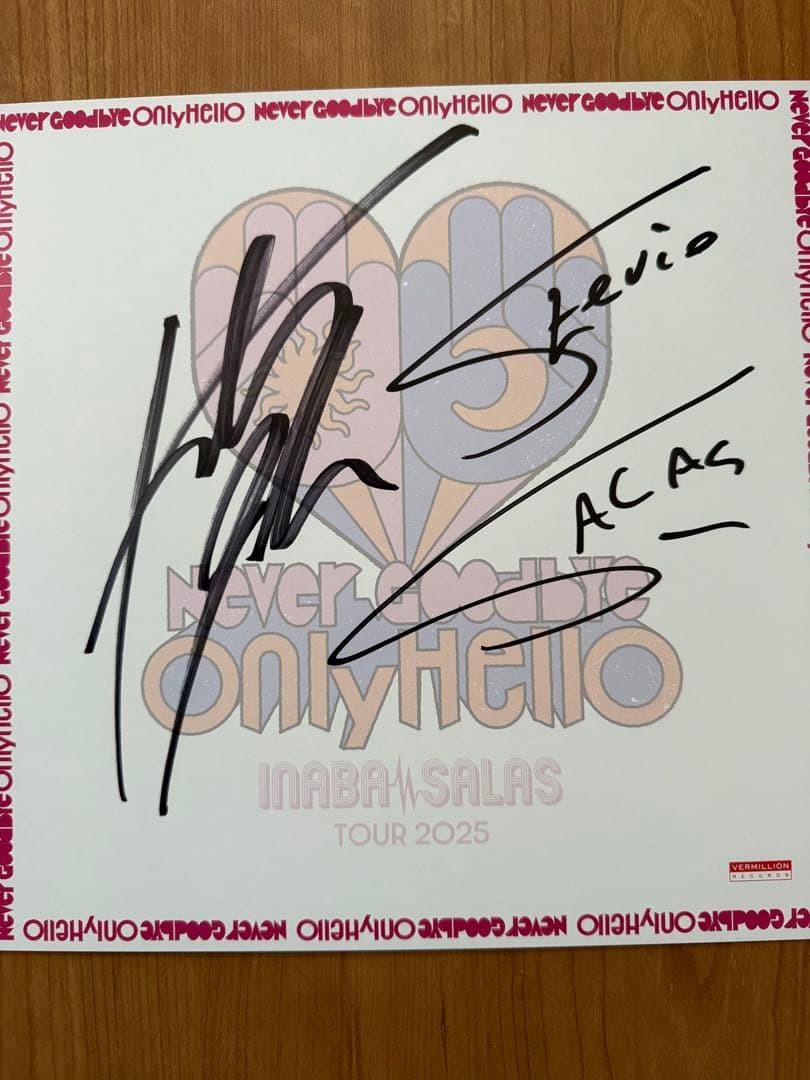 INABA/SALAS サイン色紙　B’z 稲葉浩志 サラス　イナサラ 会場限定 2026年最新】イナバサラス サインの人気アイテム - メルカリ