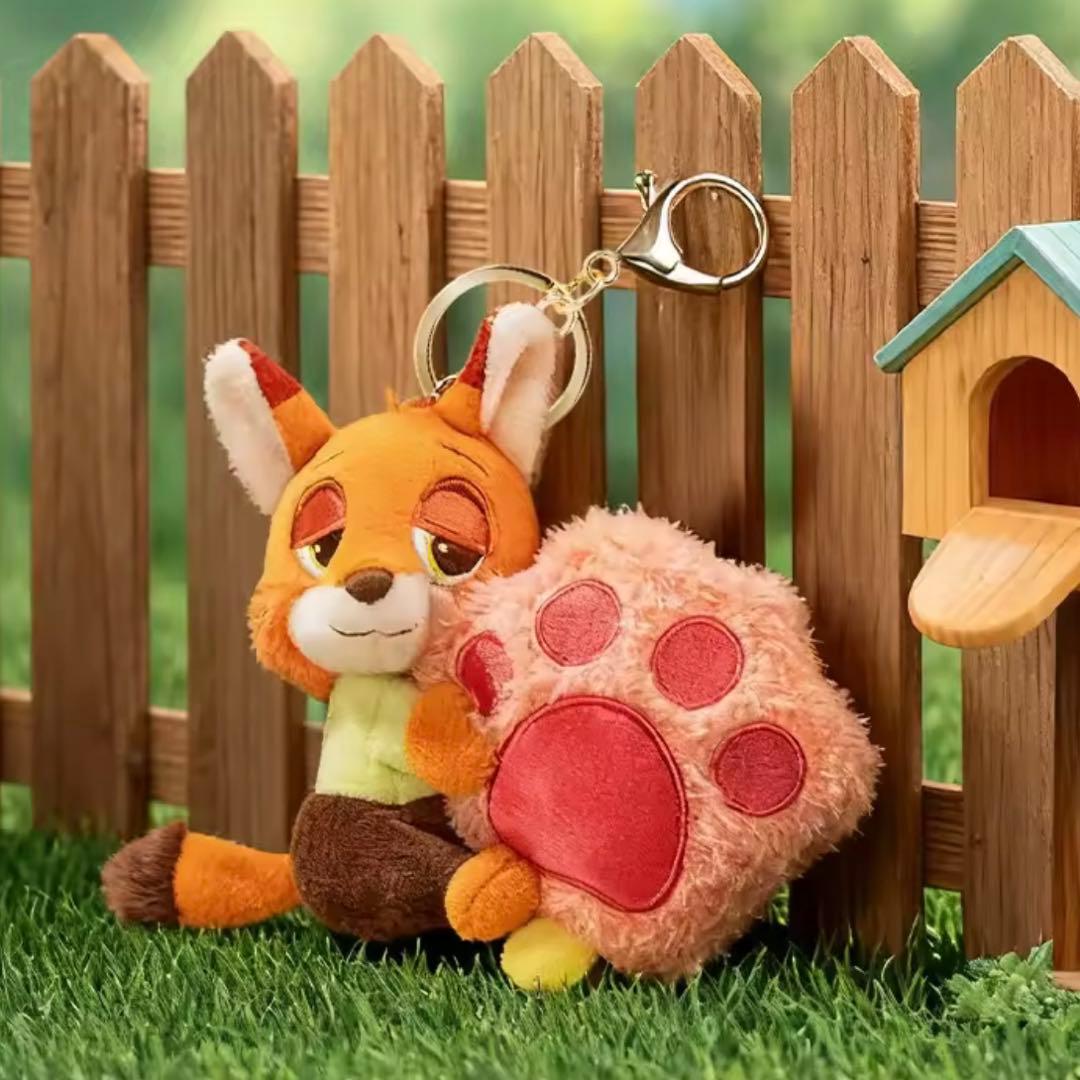 ズートピア ニック・ワイルド 肉球キャンディぬいぐるみ キーホルダー ストラップ