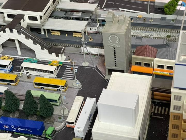 Nゲージ☆鉄道模型☆ジオコレに☆オメガビル☆ミニチュア☆住宅模型
