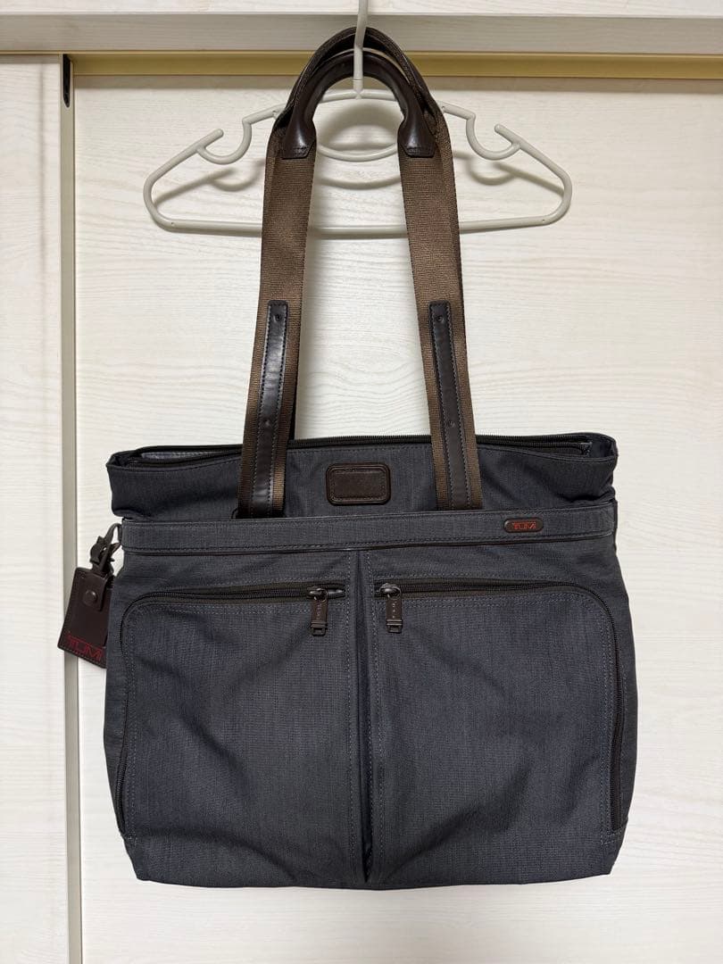 TUMI トゥミ ビジネスバッグ トート グレー ナイロン製 美品