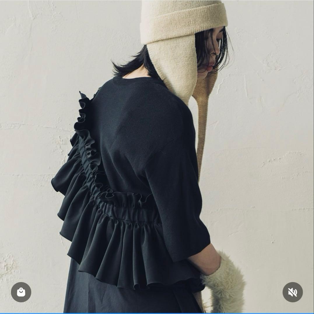 Orient millinery DORA フリルバッグ ブラック - メルカリ