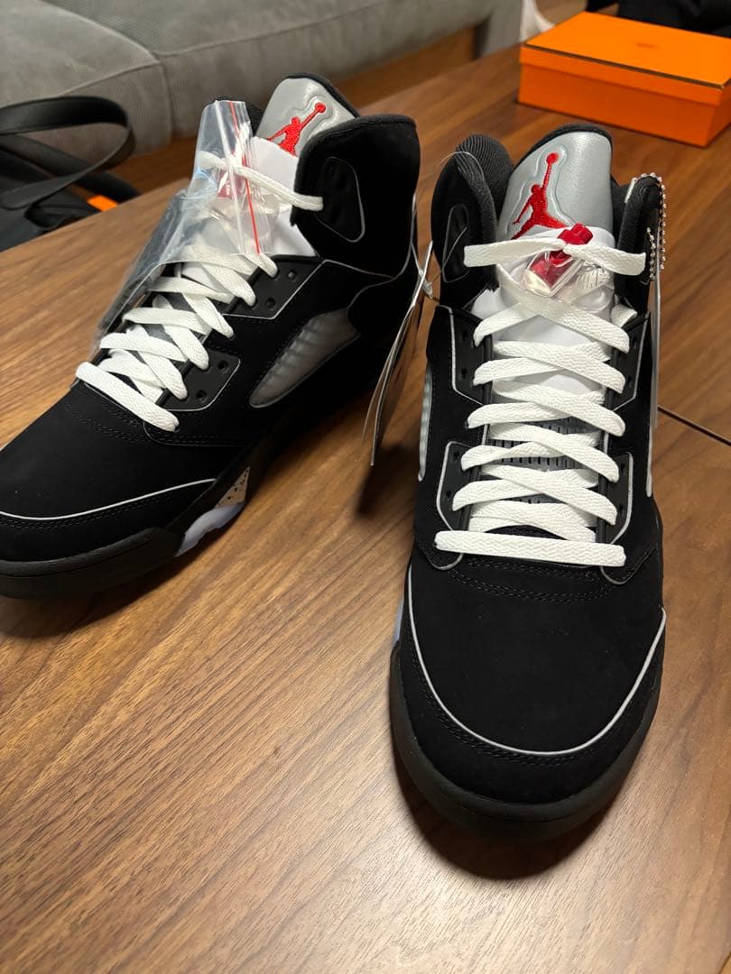 靴 Jordan 5 Black llic Reimagined