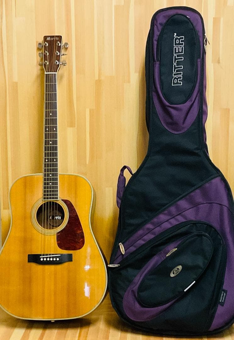 モーリス アコースティックギター アコギ弦楽器 RITTER ケース付き