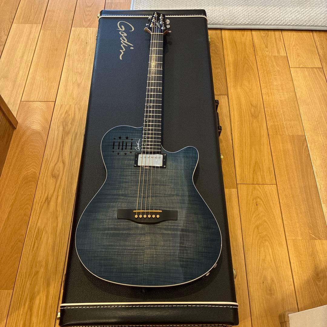 ギター Godin A6Ultra DenimBlue 25th Anniversary A6 ULTRA Denim Blue Flame | Godin Guitars