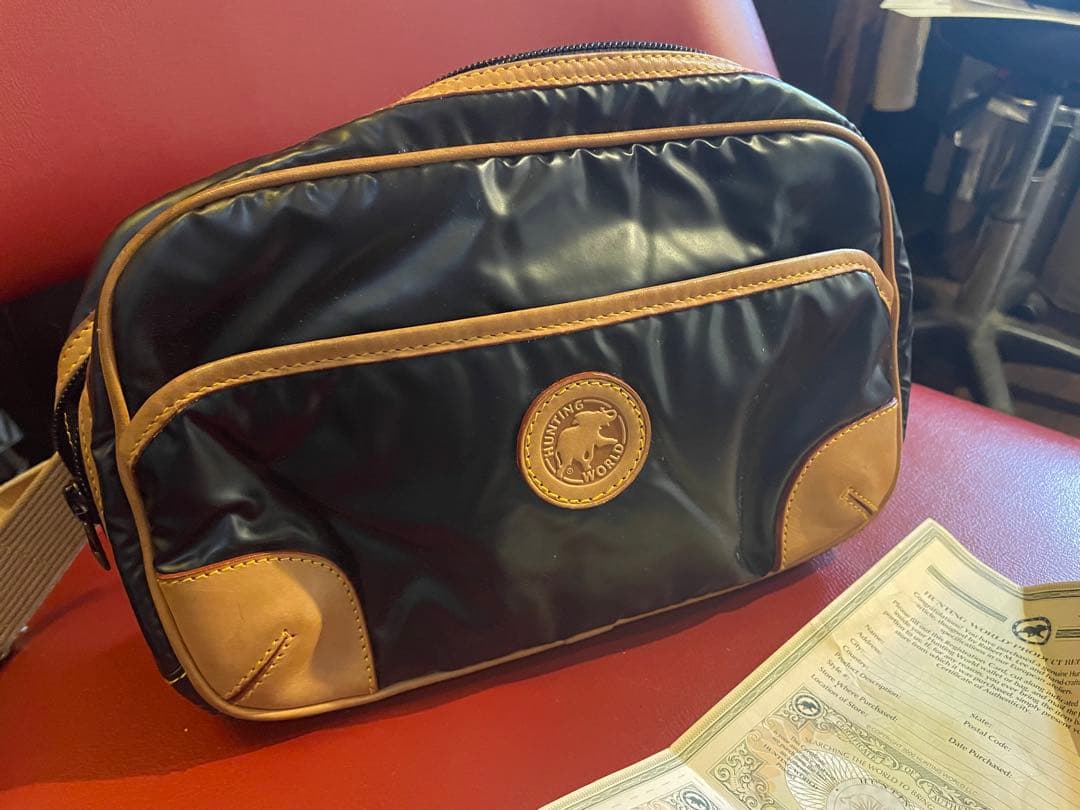 ☆美品 ハンティングワールド ウェストポーチ ウエストバッグ レディース メンズ