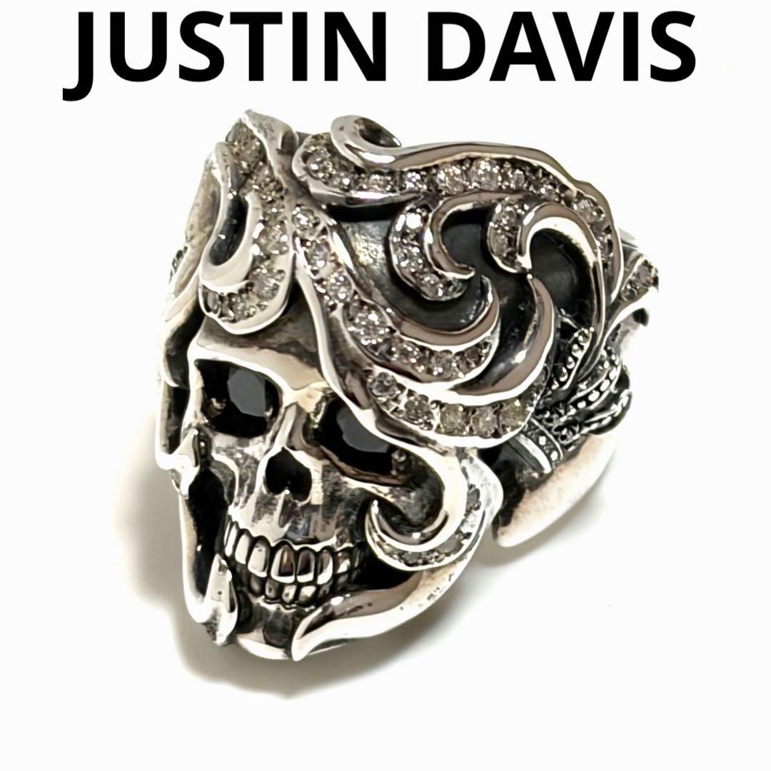 JUSTIN DAVIS ANDYリング スカル シルバー ジルコニア 美品
