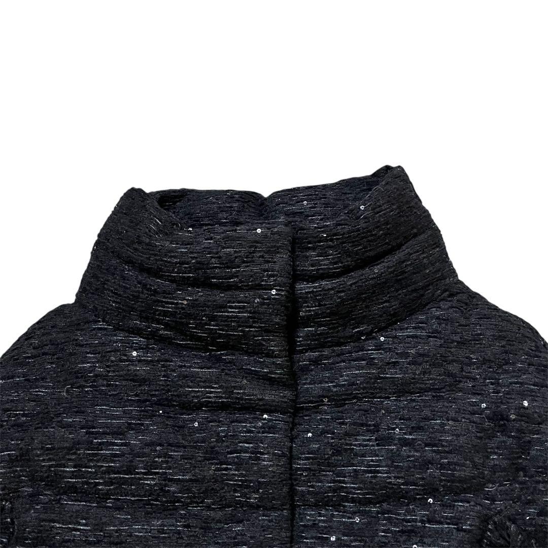 ○ヘルノHERNOハイネックスパンコール ダウンジャケットサイズ38黒7号