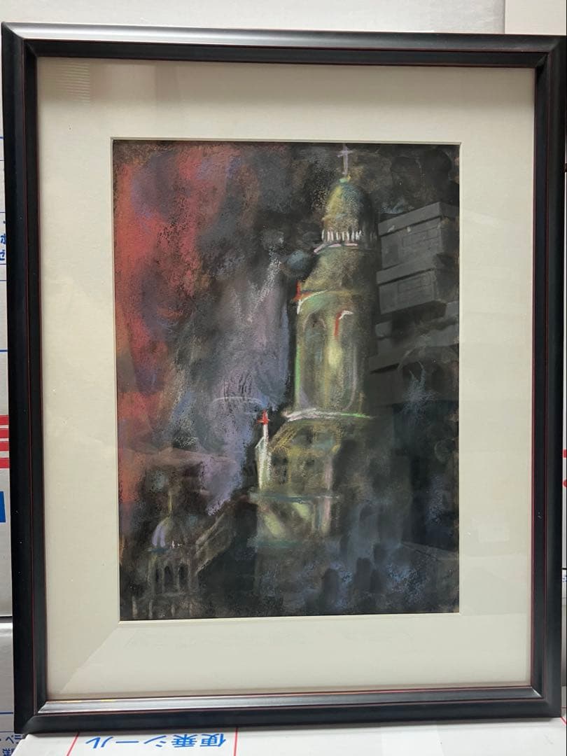 絵画F 4サイズ　風景画アート　インテリア　パステル画