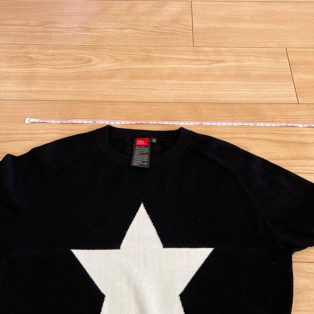ダブルスタンダードクロージング 星柄ニット ブラック - メルカリ