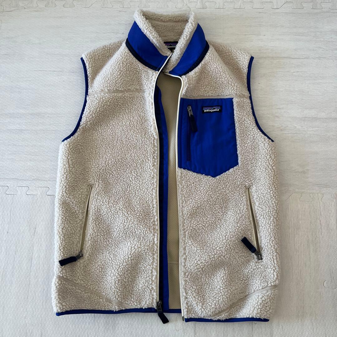patagonia レトロＸ　ベスト Mサイズ クリーム/ブルー メンズ・クラシック・レトロX・ベスト – LOCALS ONLY by TCG