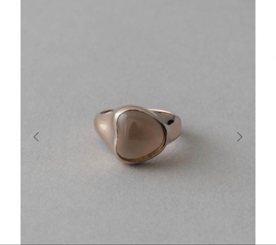 ete リキッドロウ スモーキークォーツ リング ロウブラウンゴールド 13号