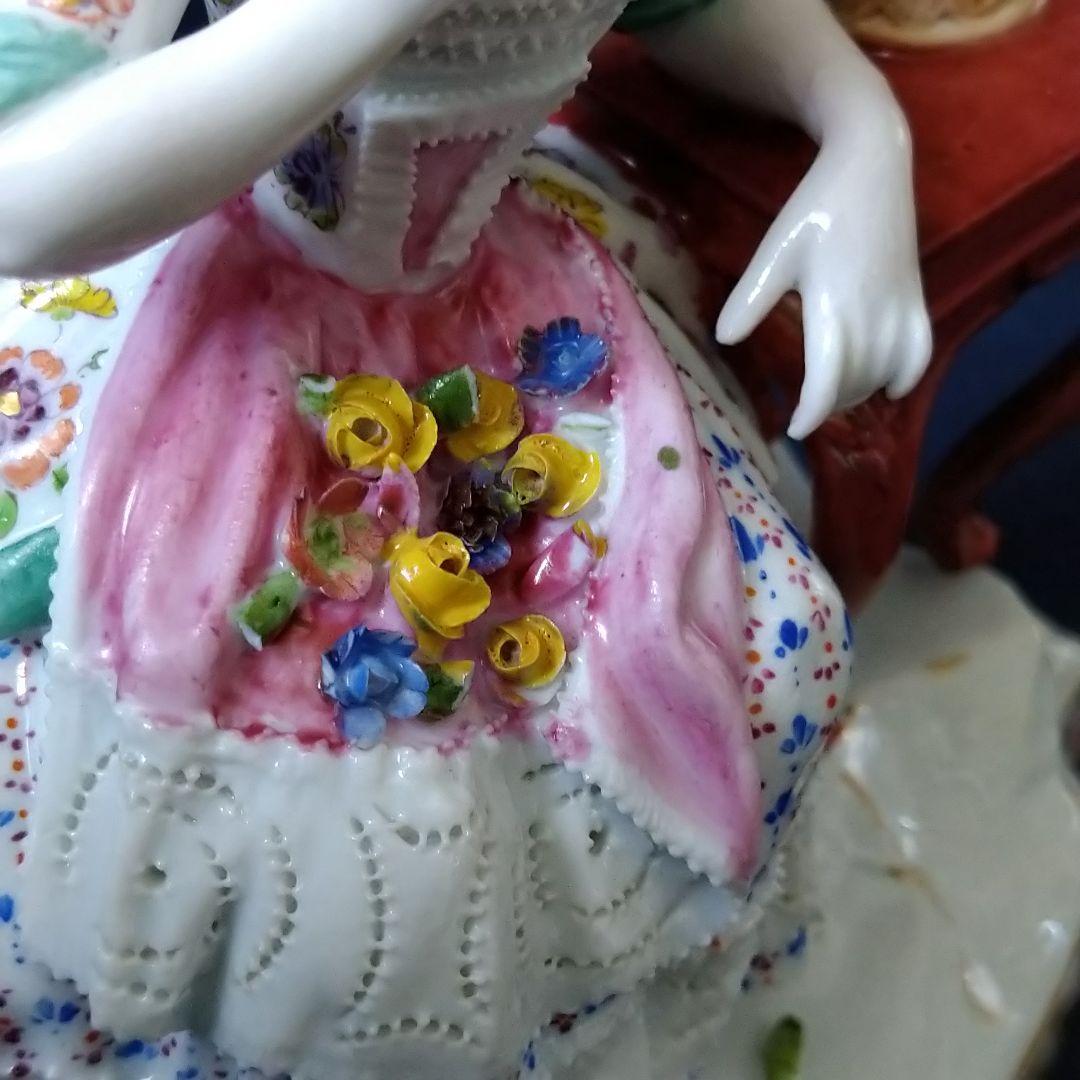 ✤1924年以前マイセン(Meissen)フィギュリン『五感の寓意(嗅覚