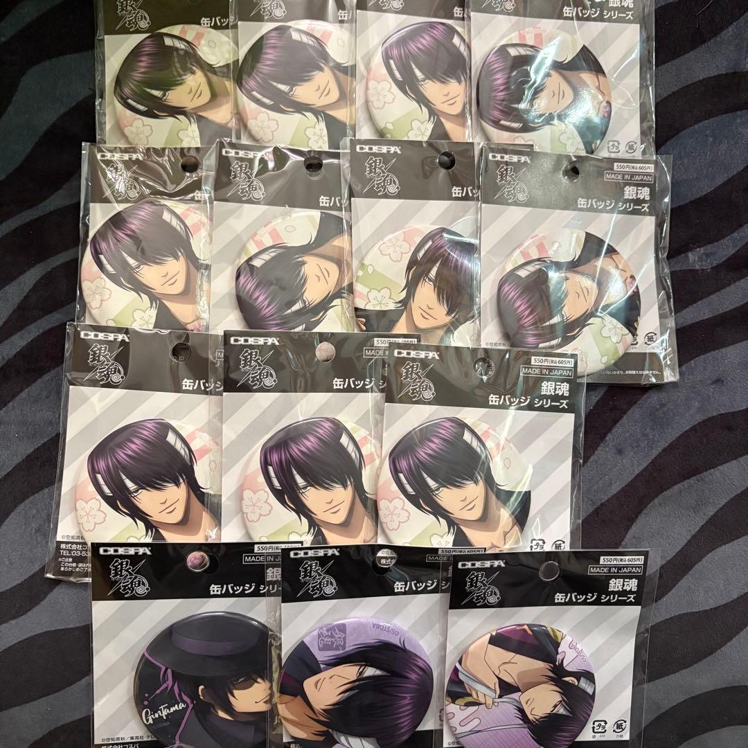 銀魂　COSPA コスパ 缶バッジ 高杉晋助 描き下ろし 高杉晋助 65mm缶バッジ 旅装Ver. [銀魂] | キャラクター