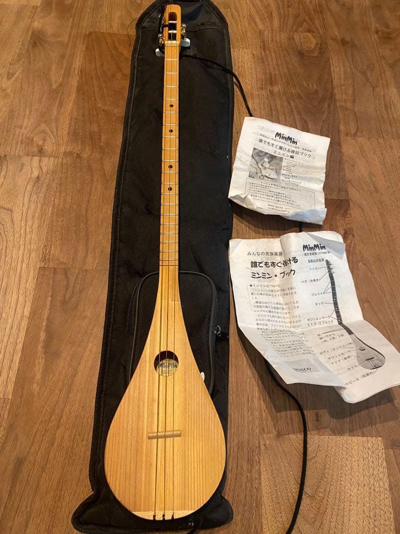 【初心者におすすめ】三線風ミニ楽器「ミンミン」＋教本・チューナー・オマケセット