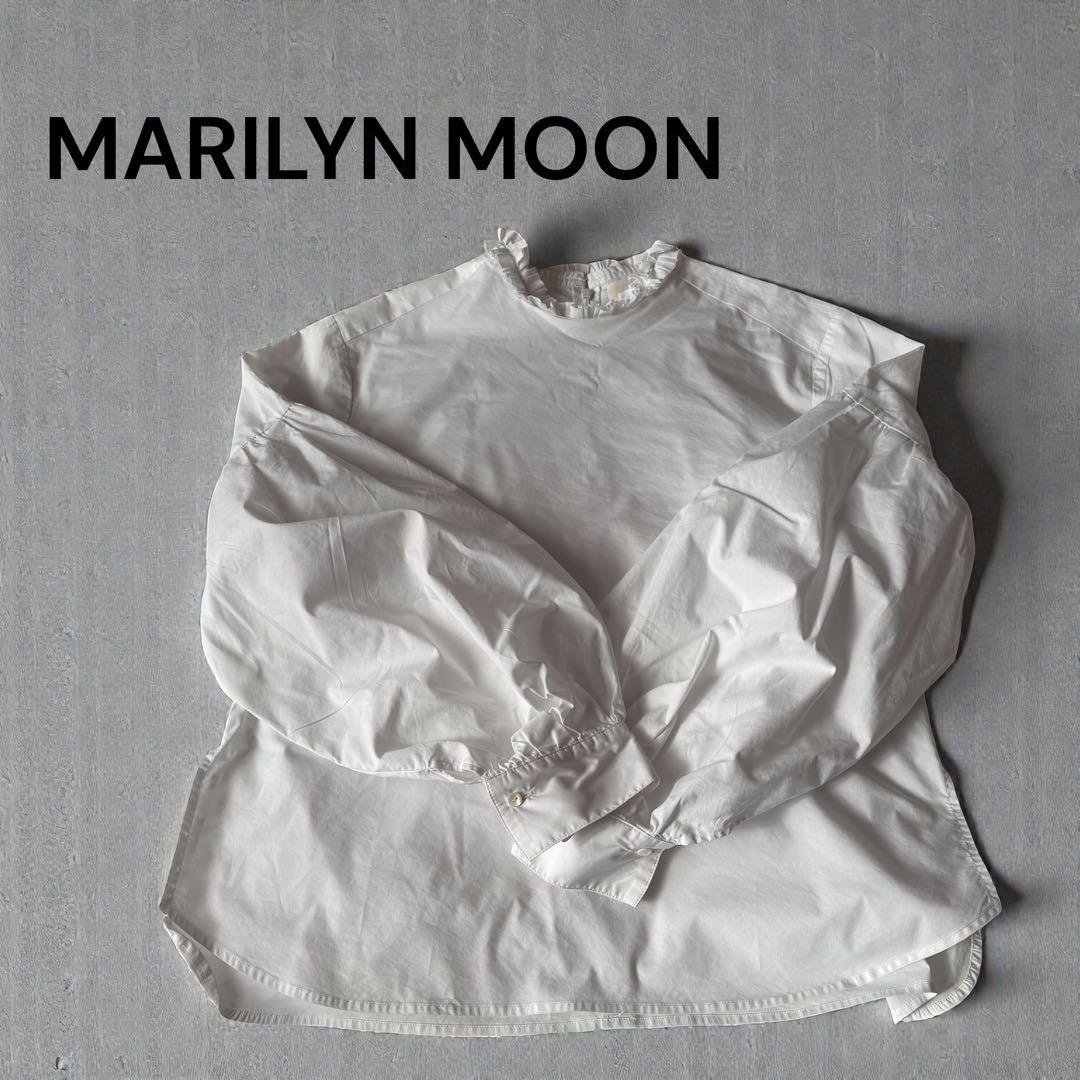 MARILYN MOON タックフリル　ボリュームスリーブ　ブラウス　袖バルーン