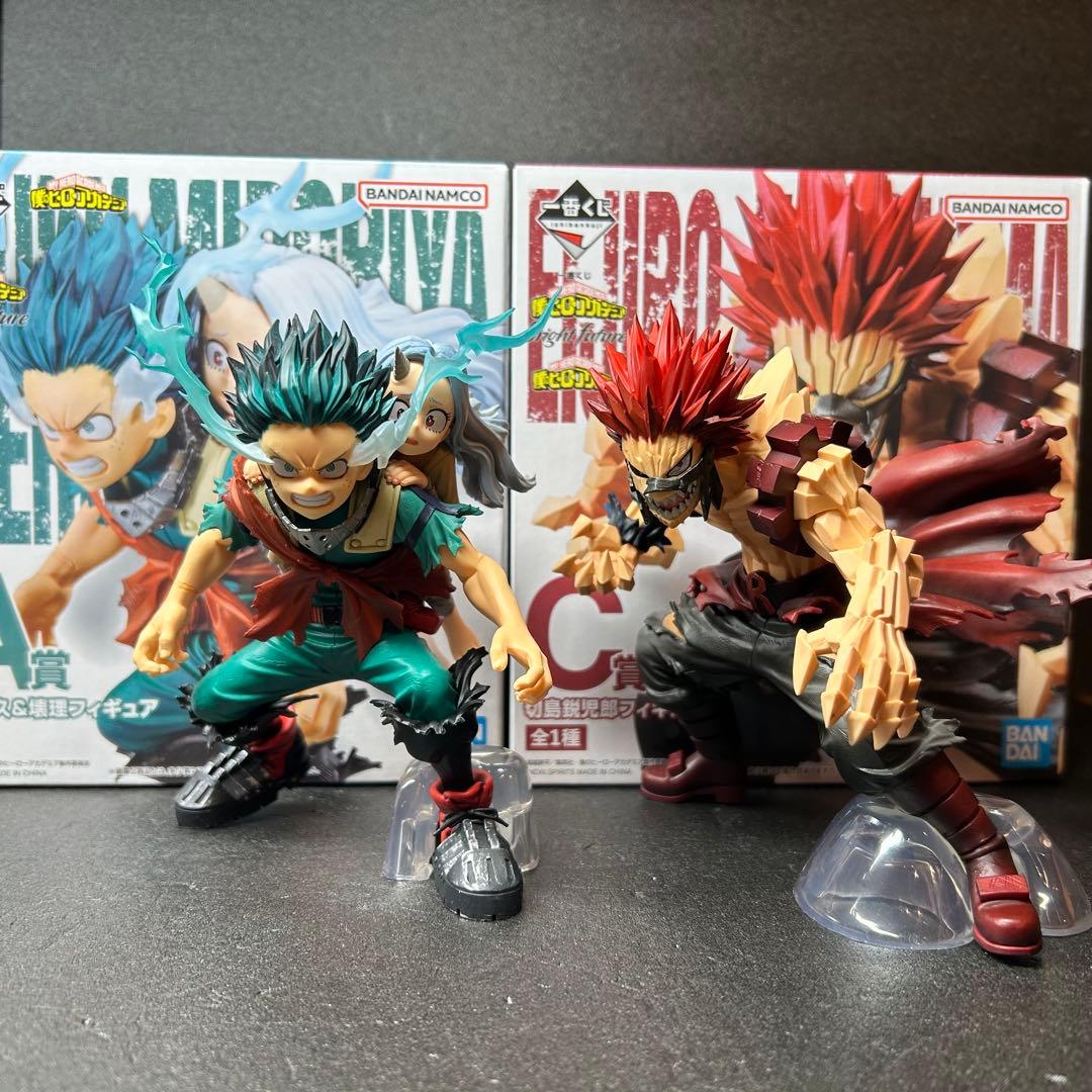 ヒロアカ　フィギュア　一番くじ　緑谷出久&壊理 切島鋭児郎　一番くじ