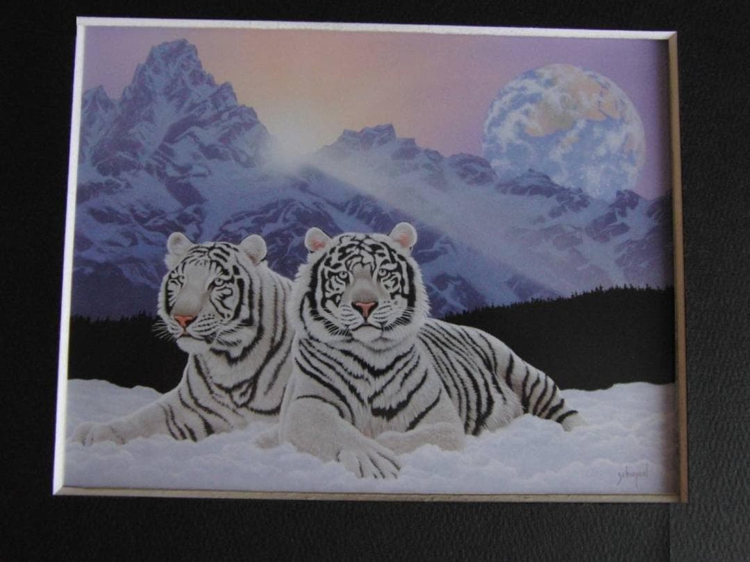 シム・シメール、【SHARING THE SUNRISE】、希少な額装用画集より