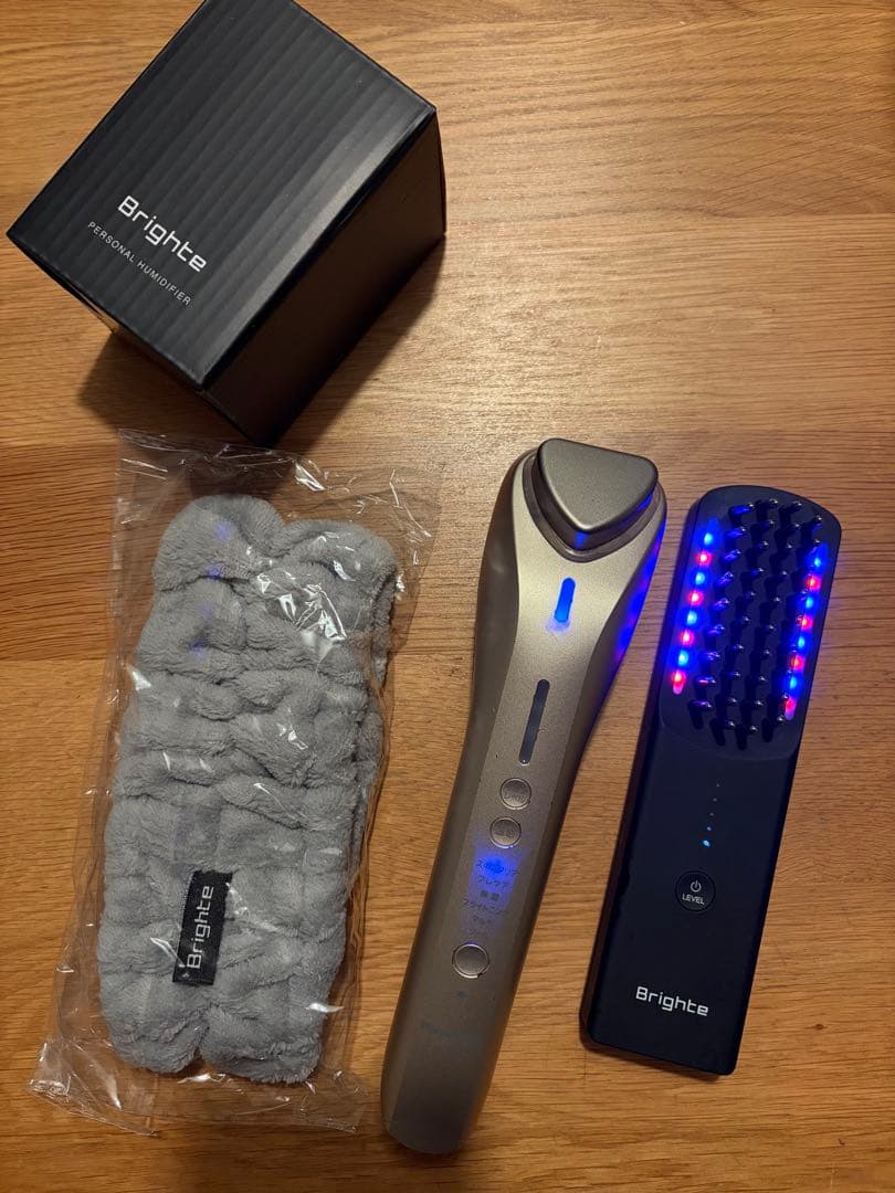 Brighte 美顔器 温度調整機能付き Brighte（ブライト） エレキブラシ プラス ブラシ型 美顔器 頭皮ケア