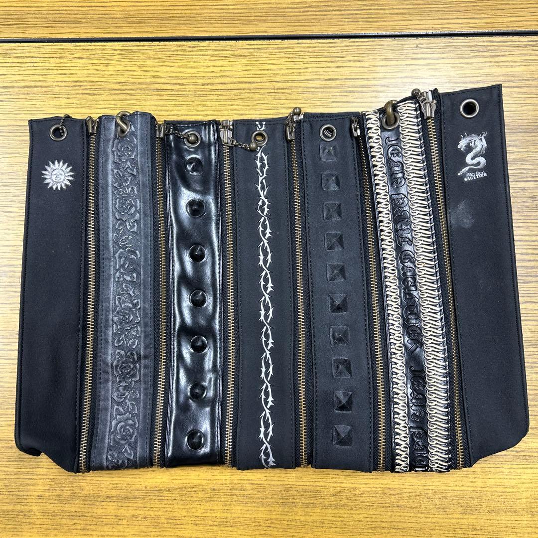 ジャンポールゴルチェ　ジップトート　ショルダーバッグ　ドラゴン