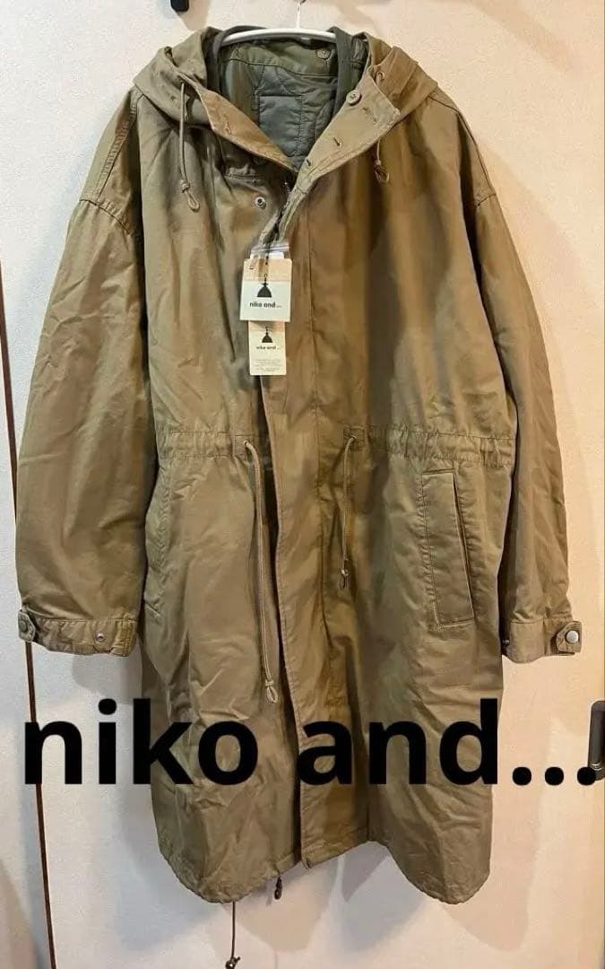 niko and...ライナーセットスタンドコート　キャメルM niko and（ニコアンド）の「ライナーセットスタンドコート（モッズ