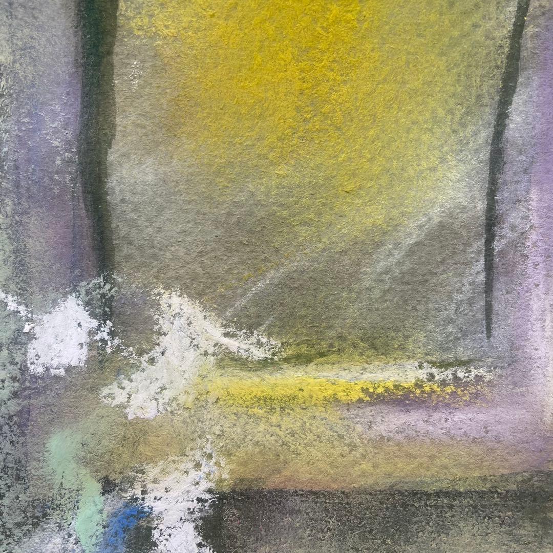 パステル画/額と光/光の中で輝いて/癒し/ヒーリング