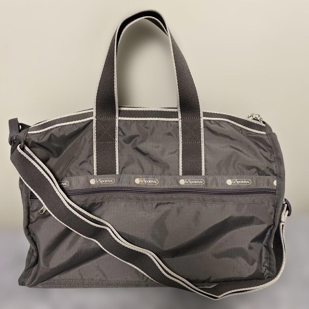 未使用に近い　レスポートサック　2wayミニボストンバッグ　マザーズバッググレー