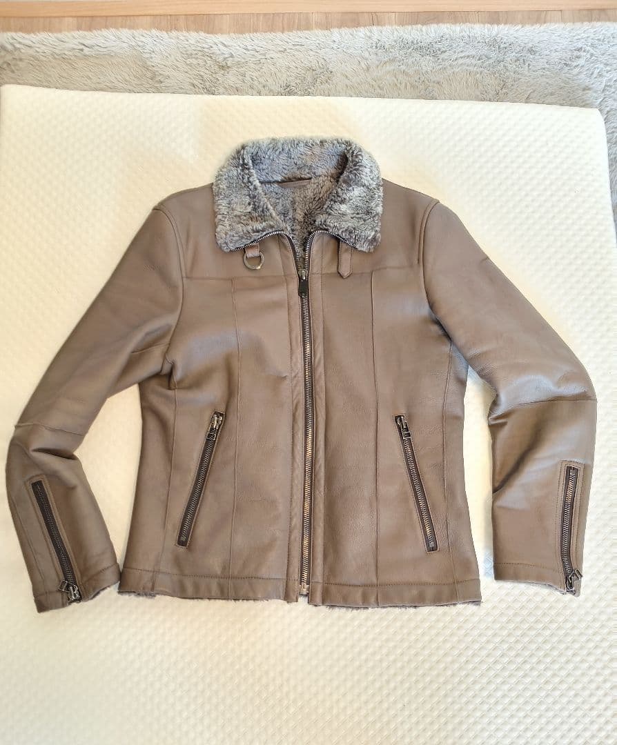 EPOCA Uomo ブラウンレザーシングルライダース セール】 シングルライダースレザージャケット （ブルゾン）｜EPOCA