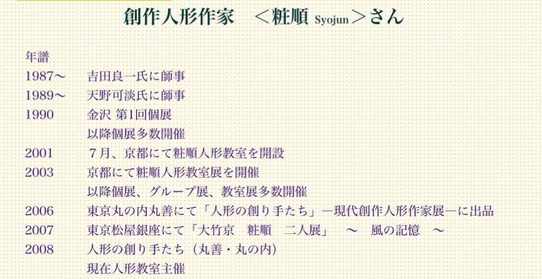 粧順さん　ドール