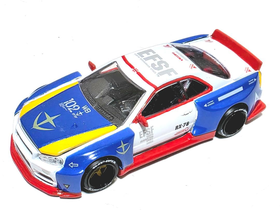 MINIGT KAIDO★HOUSE R34 スカイライン GUNDAMカスタム
