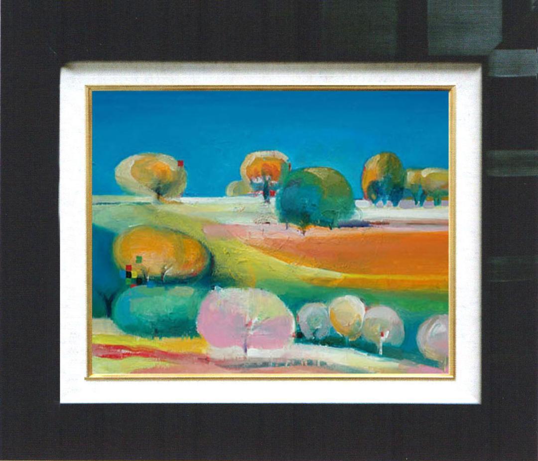 油絵 菅家令子 絵 絵画 インテリア 額付(黒) uF6-110809 風景 油絵 菅家令子 絵 絵画 インテリア 額付(白) F6-030314 人物 女性 油絵