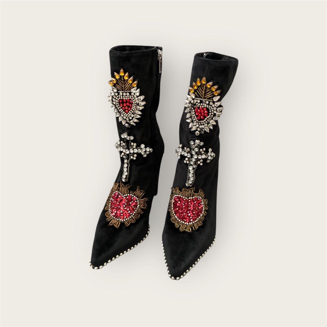 【激レア】YELLO ブーツ ビジュー　y2k 平成ギャル