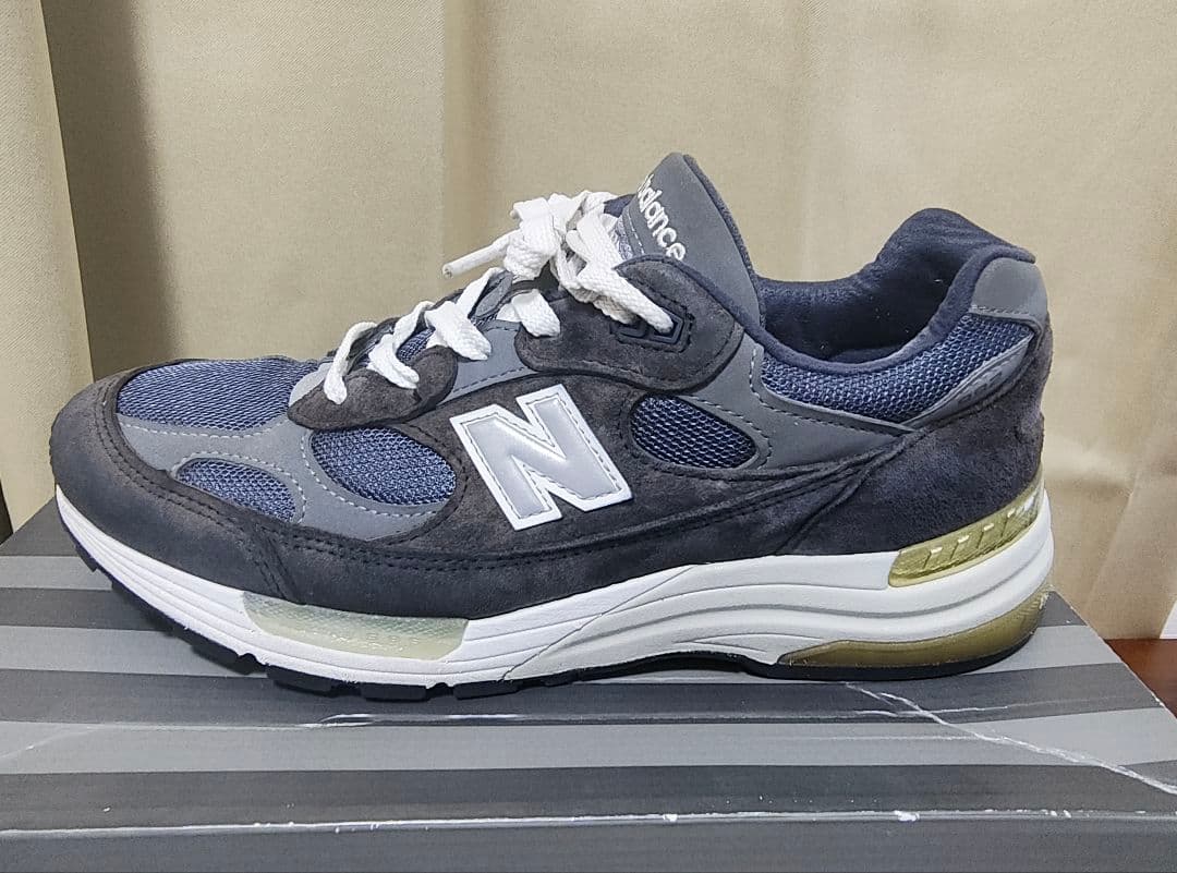 New Balance 992 ネイビー/グレー スニーカー