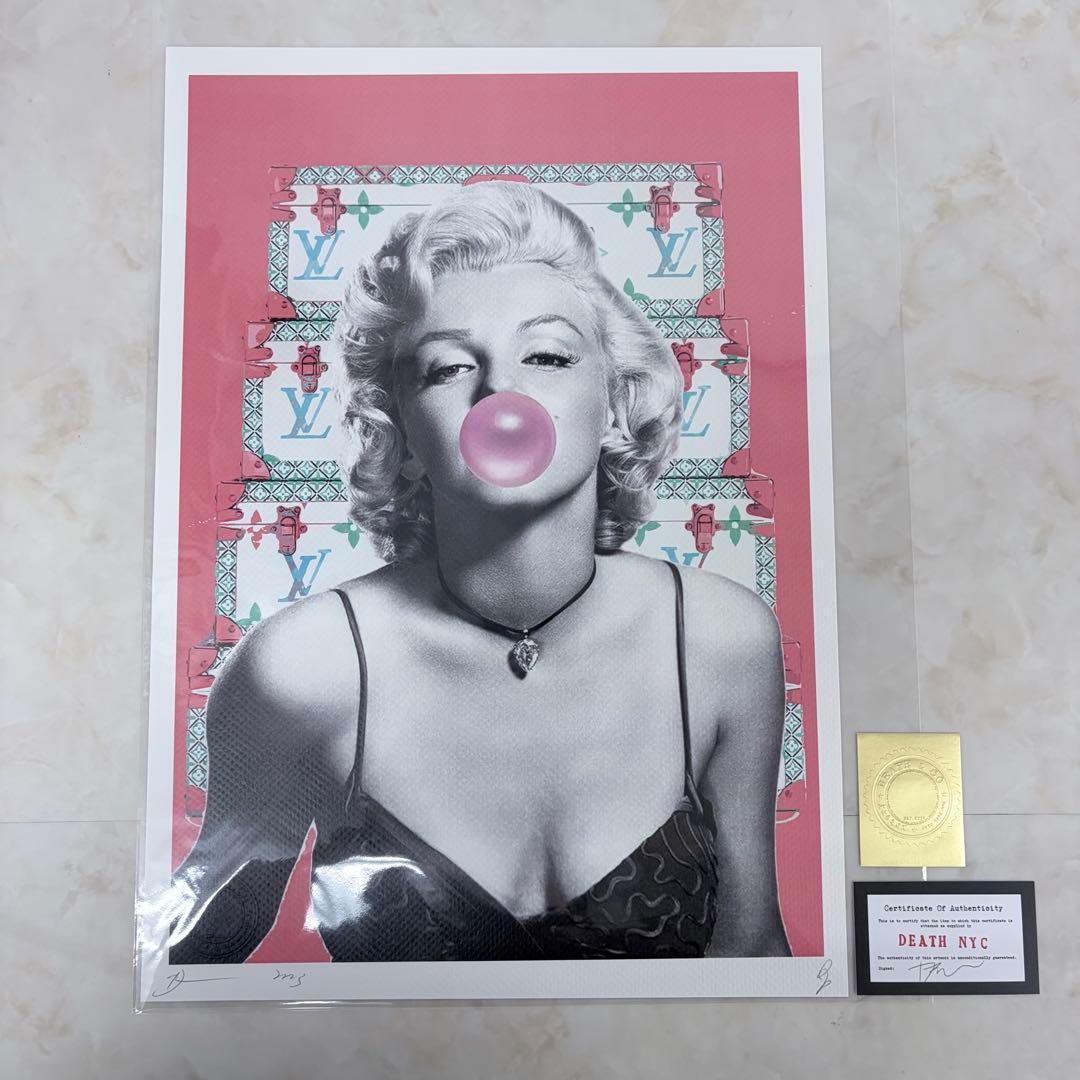 DEATH NYC マリリンモンロー 現代アート 直筆サイン