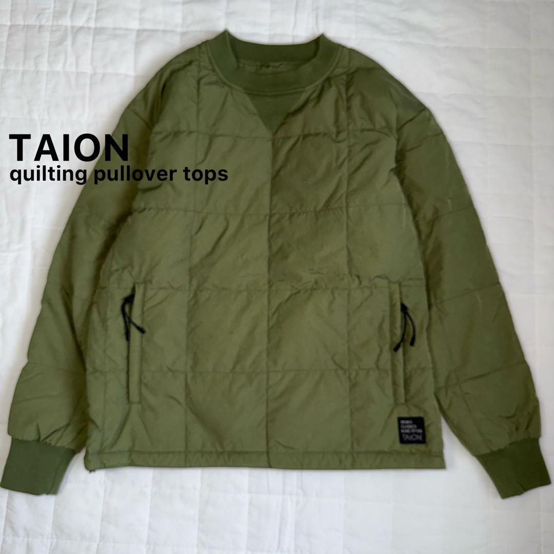 タイオン TAION 中綿ミリタリープルオーバートップス 美品